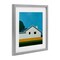 Stupell Industries Sunkissed Suburbia House Framed Print Under Glass, design by Jan Weiss